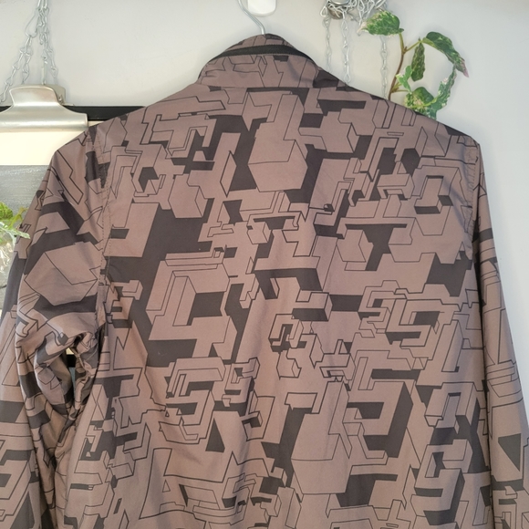 Stussy Girls Zip Up Windbreaker All Over Print Jacket M - Picture 8 of 16